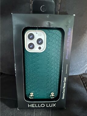 Green Croc Phone Case for iPhone 15 Pro Max